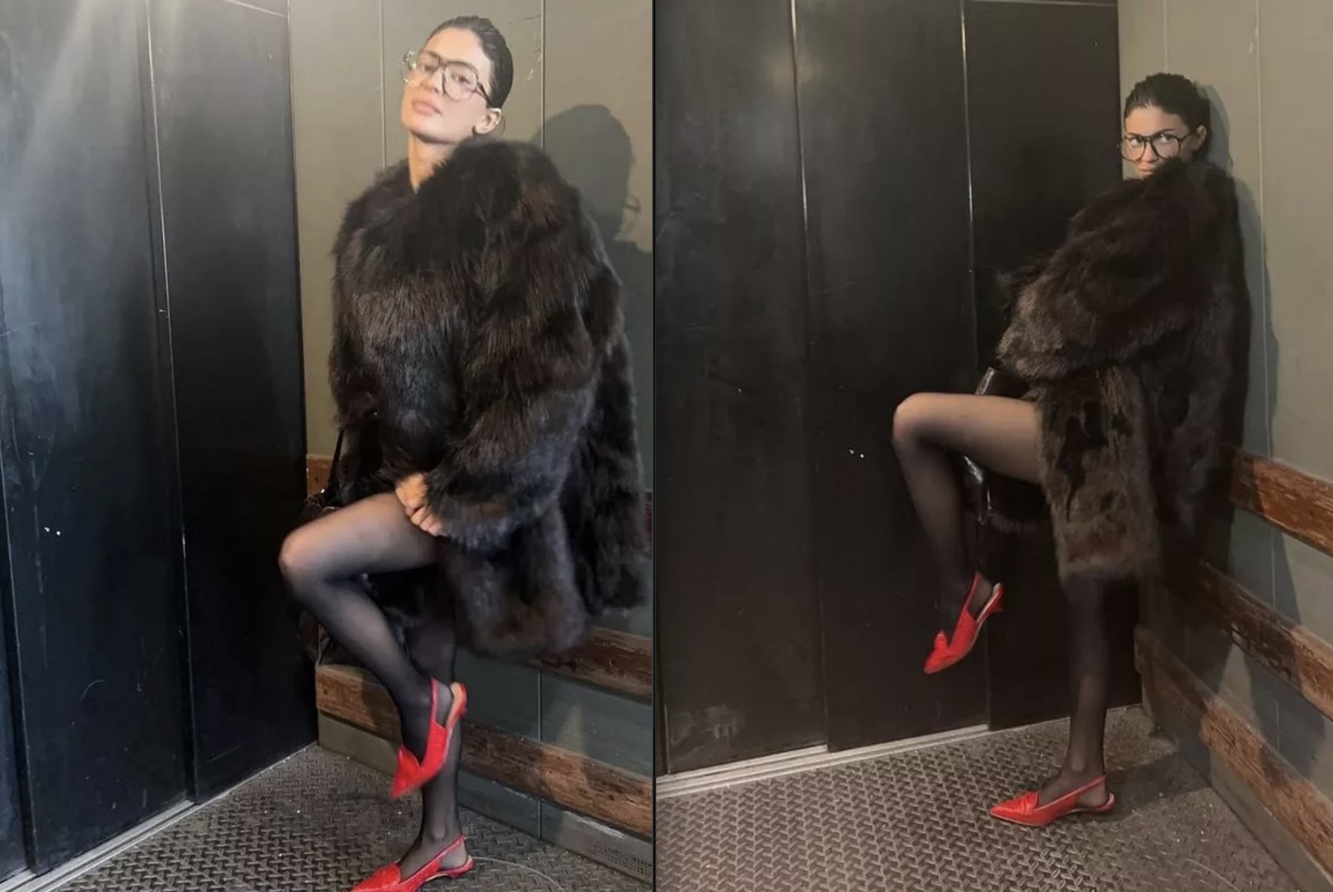 Kylie Jenner's Fans Spot 'Unsanitary' Detail as She Goes Pantless in Fur Coat