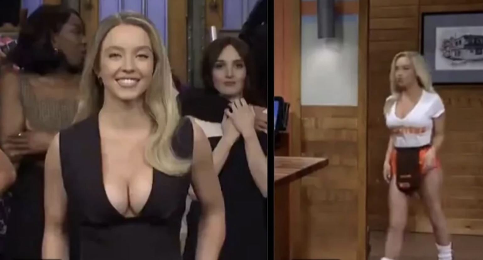 Sydney Sweeney's cleavage causes controversy as SNL host stuns in revealing dress