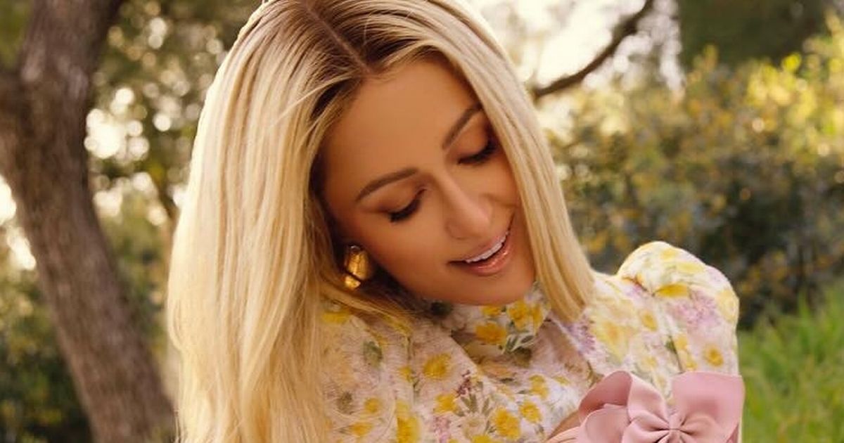 Paris Hilton stuns in floral dress as she introduces baby girl