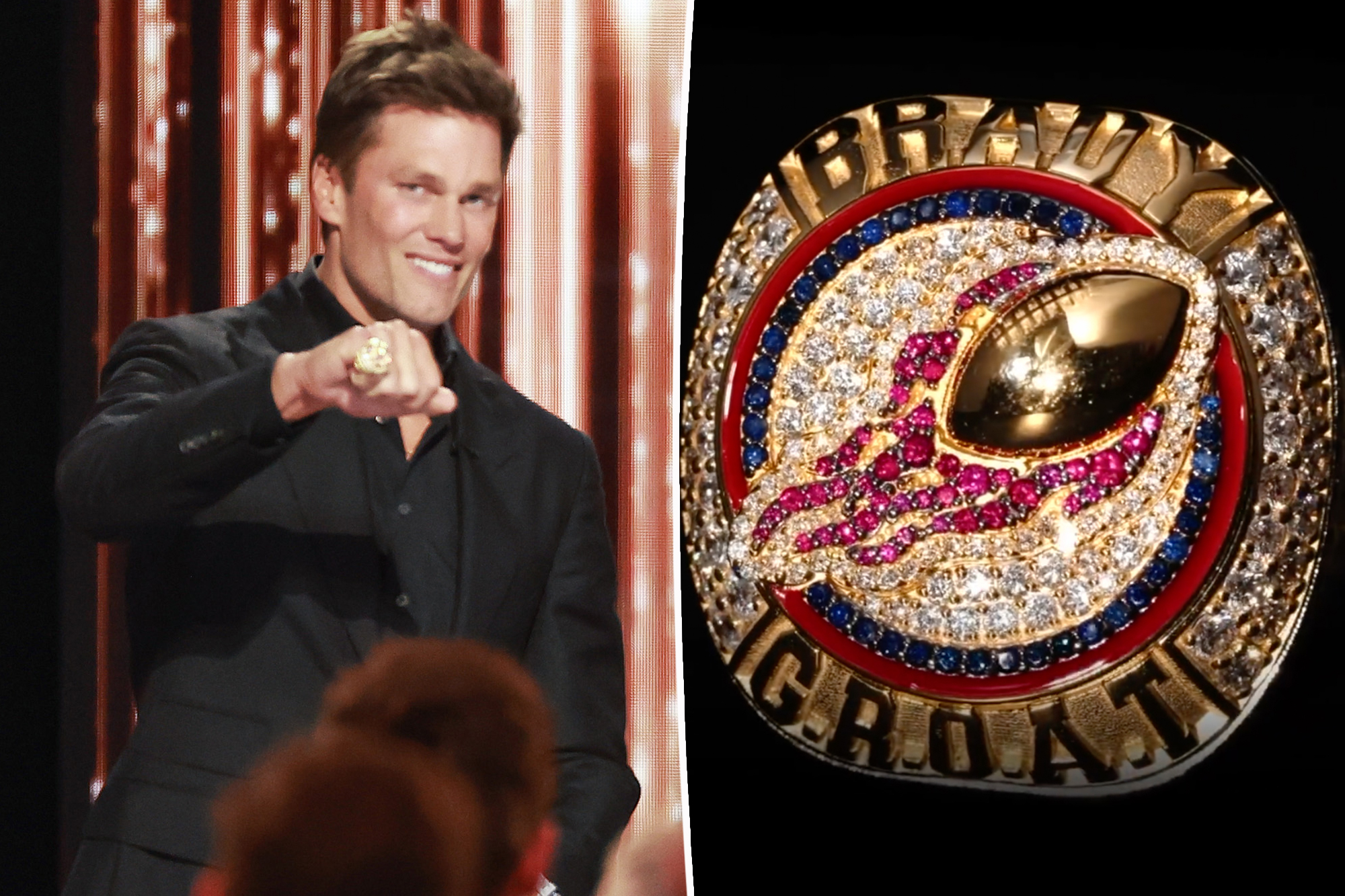 Tom Brady's $40K ruby-studded championship ring from Netflix roast