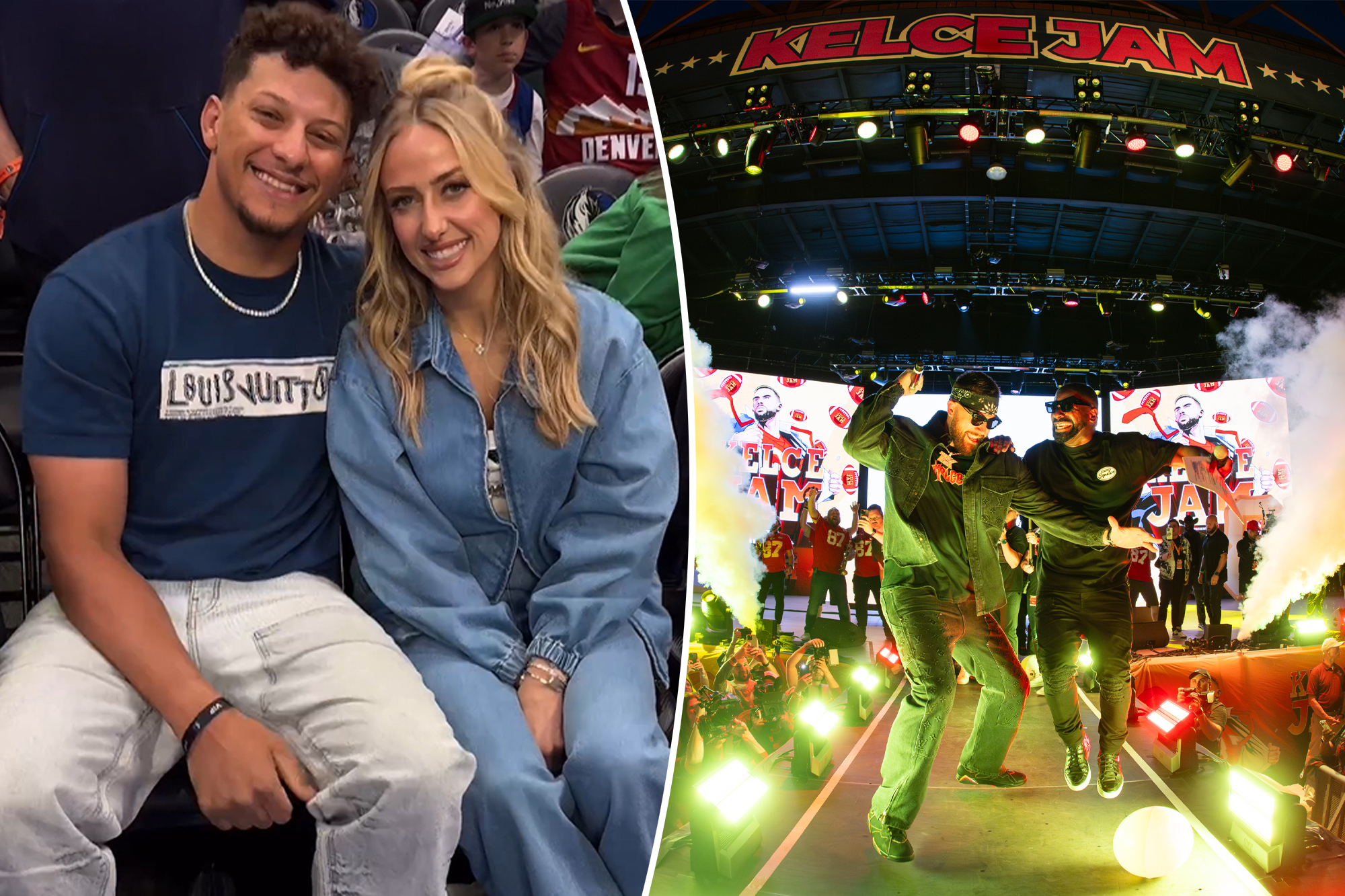 Patrick and Brittany Mahomes Surprise Fans at Kelce Jam