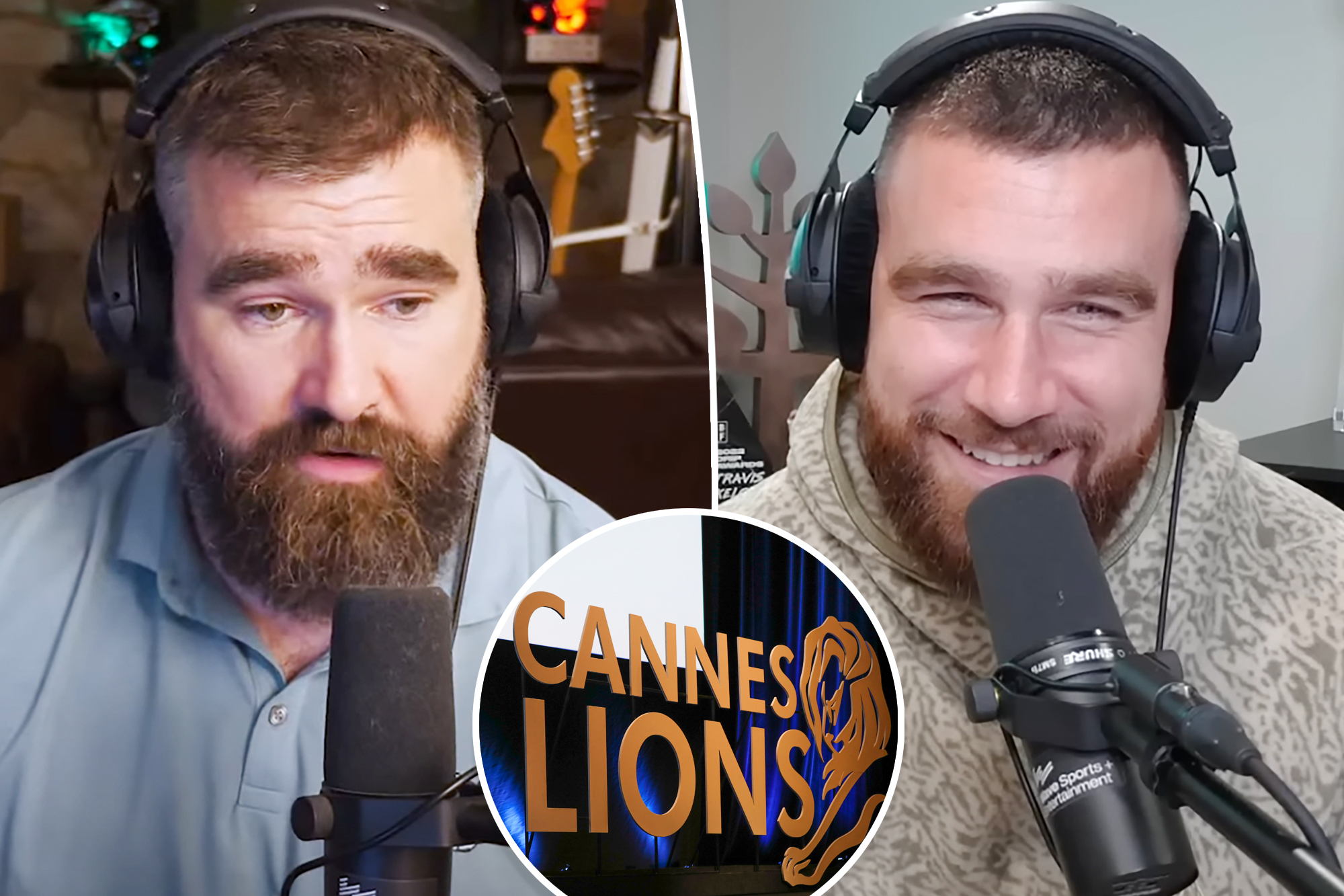 Travis and Jason Kelce to Bring 'New Heights' Podcast to Cannes Lions Festival