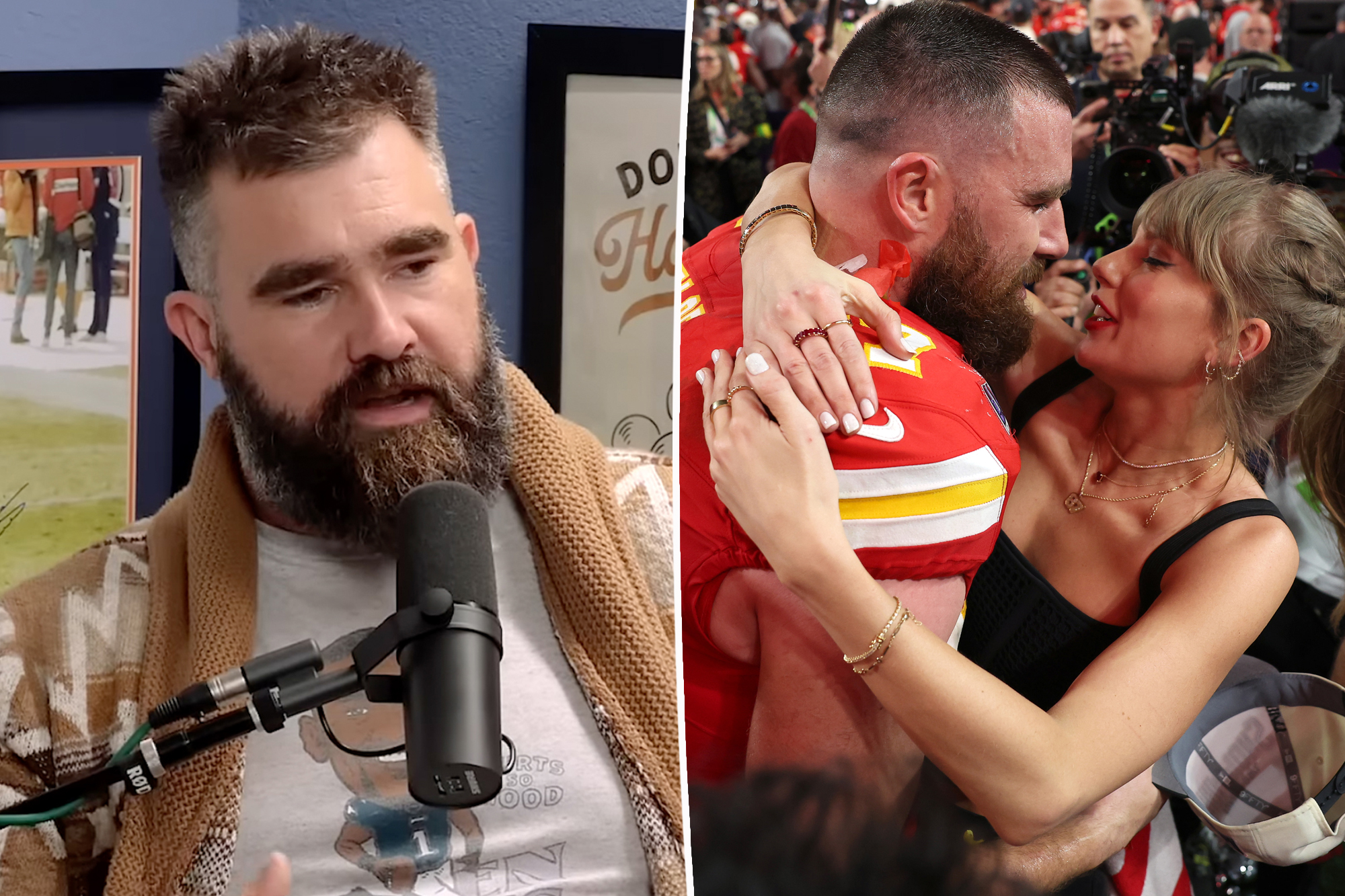 Jason Kelce speaks on Travis and Taylor Swift’s ‘crazy’ level of fame: ‘Can’t be a normal person’