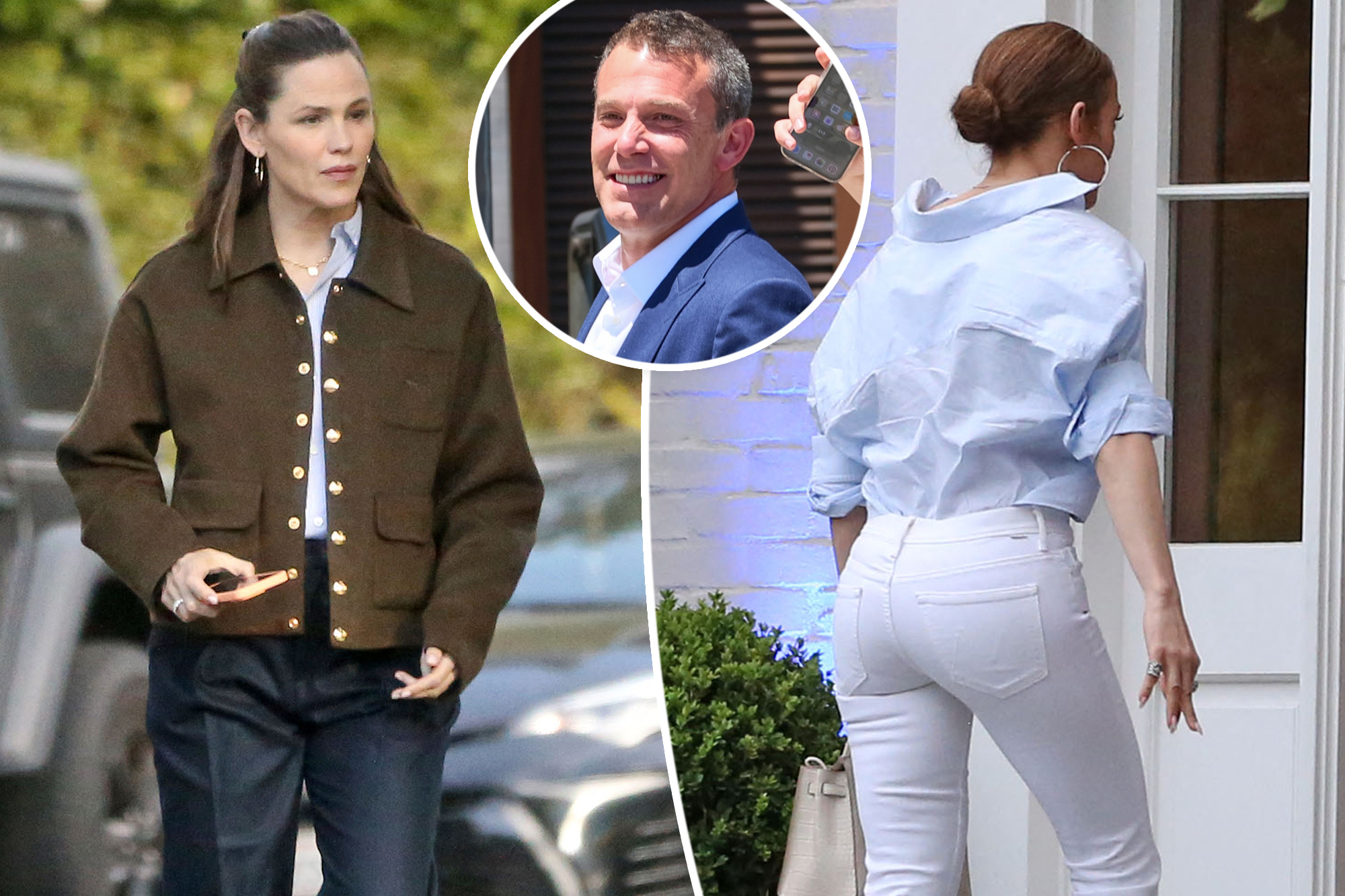 Jennifer Lopez and Jennifer Garner spotted arriving at Ben Affleck’s rental home amid his marital woes