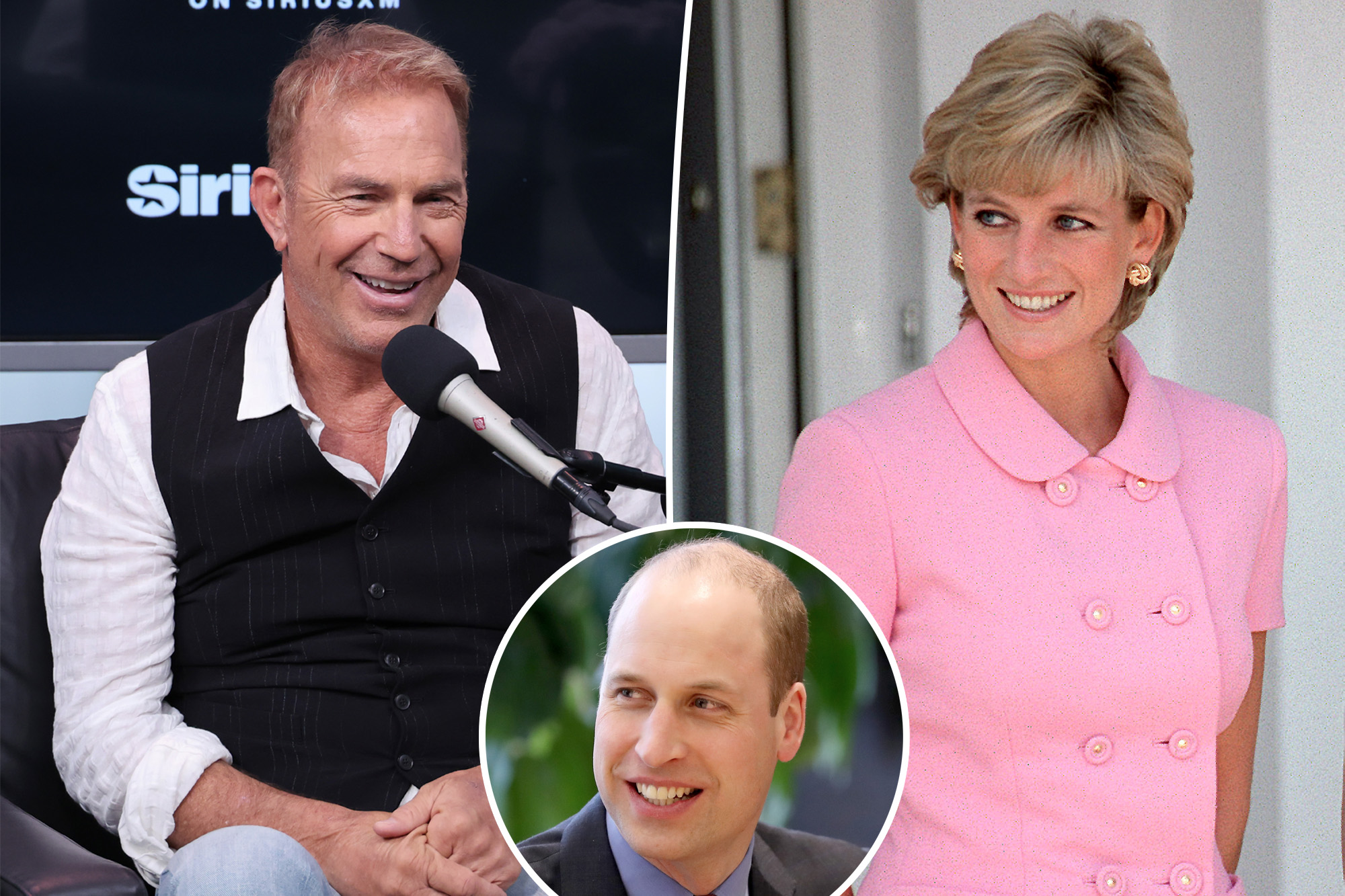 Kevin Costner Reveals Princess Diana Had a Crush on Him, According to Prince William