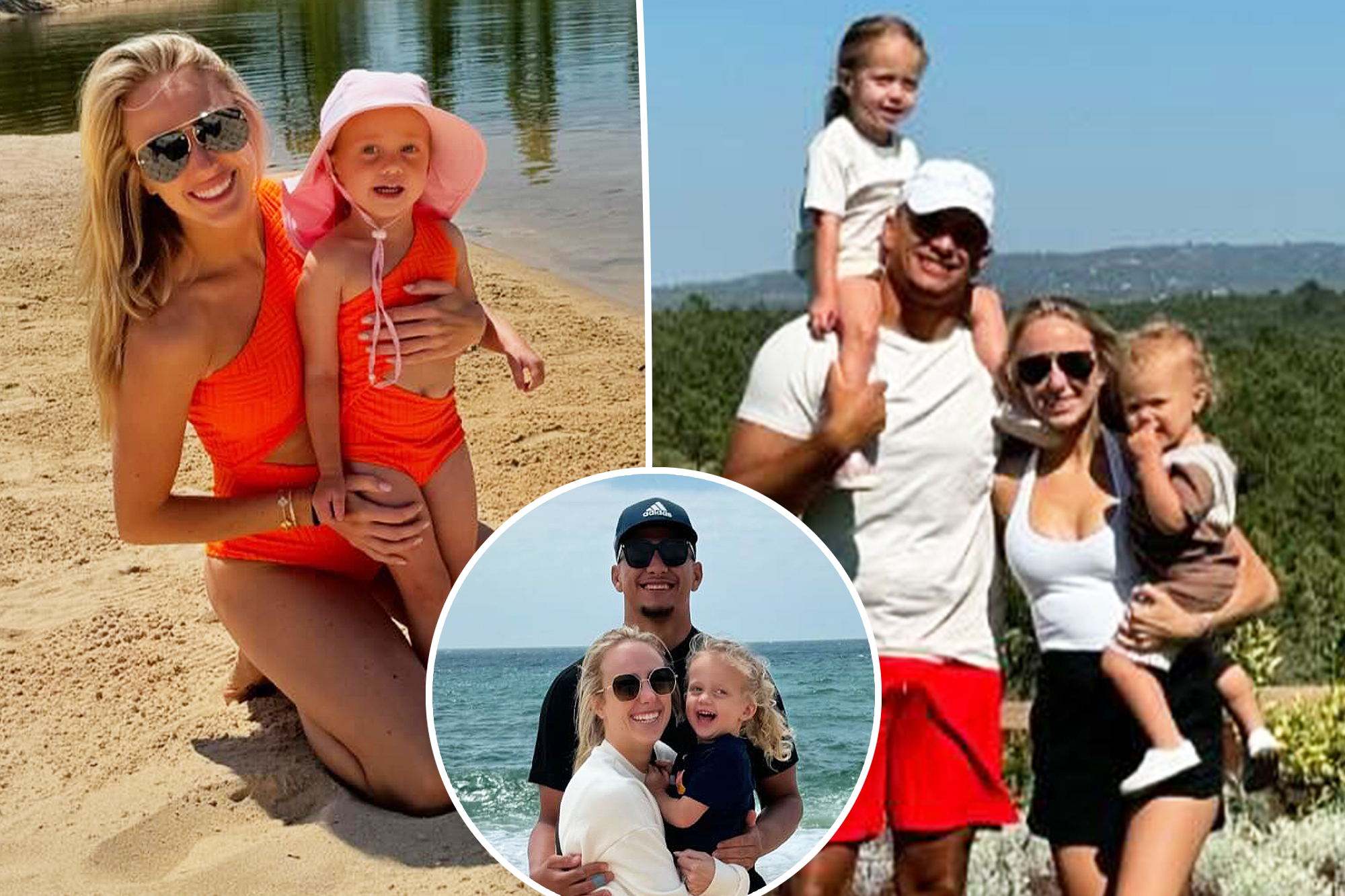 Brittany Mahomes and Daughter Sterling Twinning in Vibrant Swimsuits: Portugal Getaway Vibes!