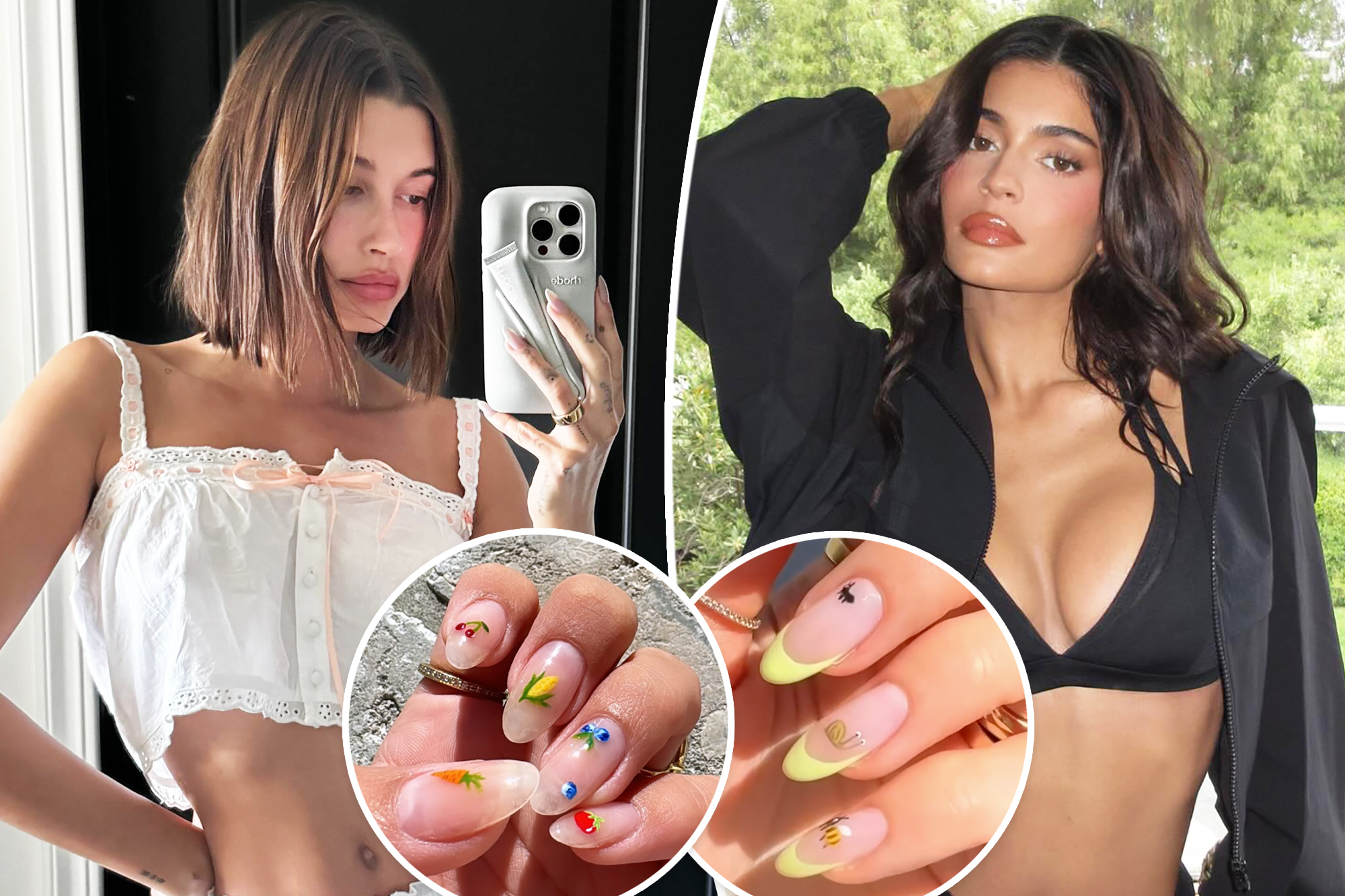 Get Ready for Summer BBQs with Hailey Bieber and Kylie Jenner's Fun Nail Art
