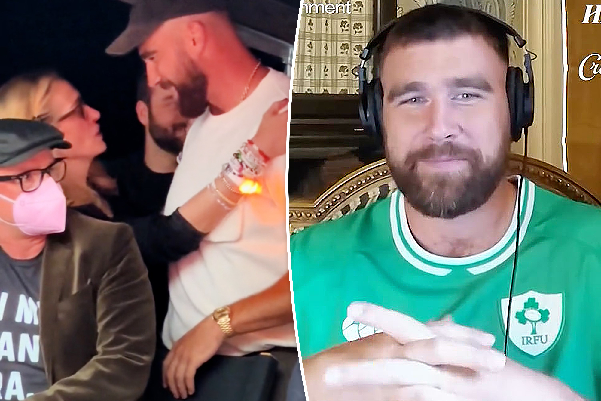 Travis Kelce's Epic Encounter with Julia Roberts at Taylor Swift's Dublin Show Goes Viral!