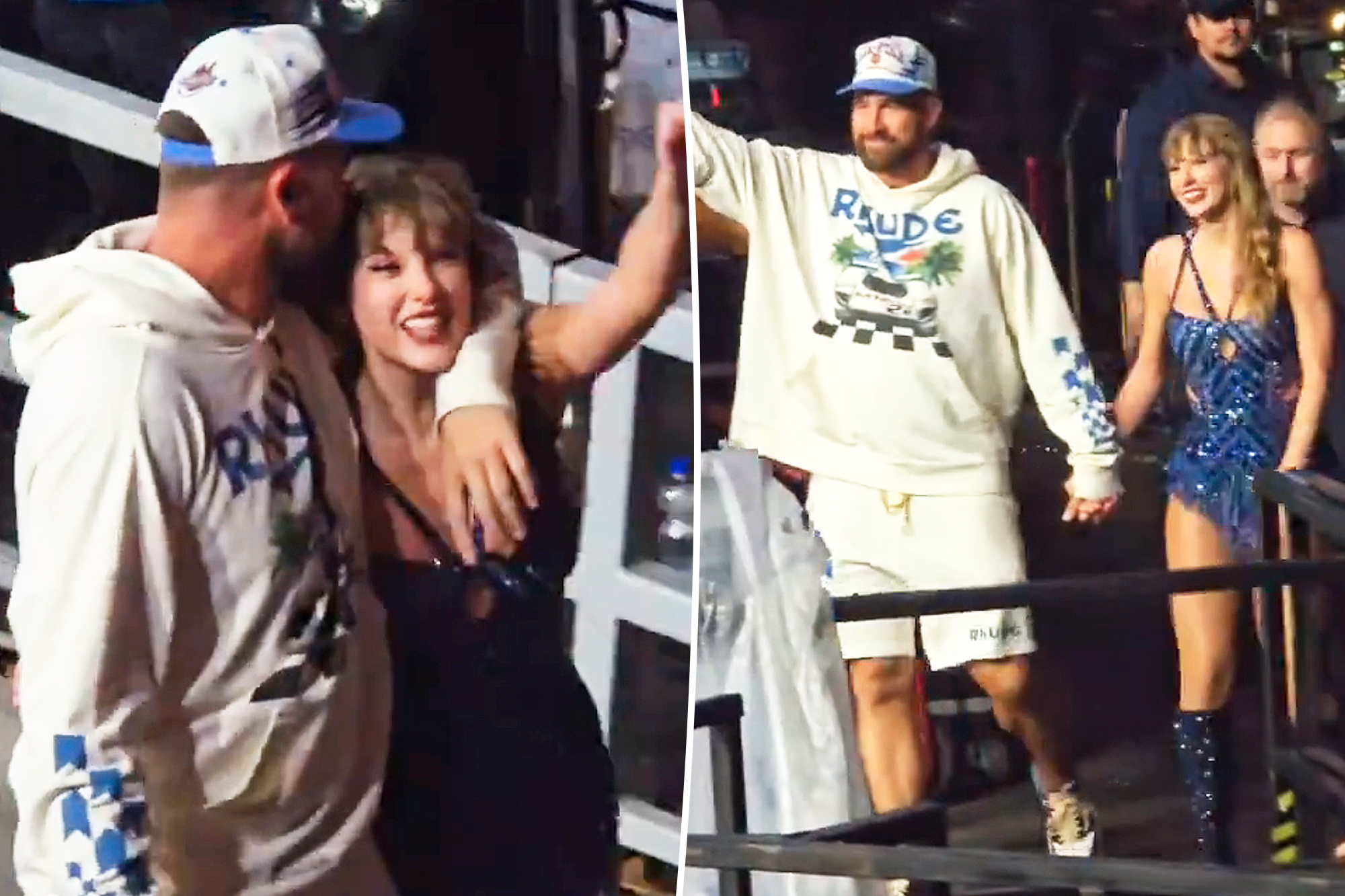 Travis Kelce Surprises Taylor Swift with Sweet Kiss at Eras Tour Show in Amsterdam