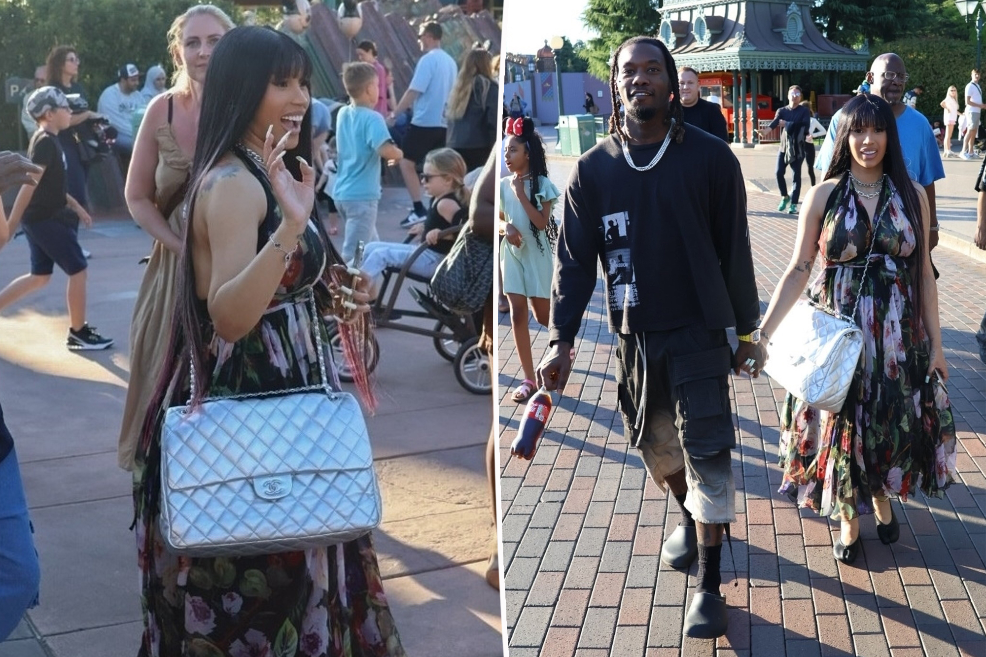 Cardi B's Hilariously Huge Chanel Purse Steals the Show at Disneyland Paris