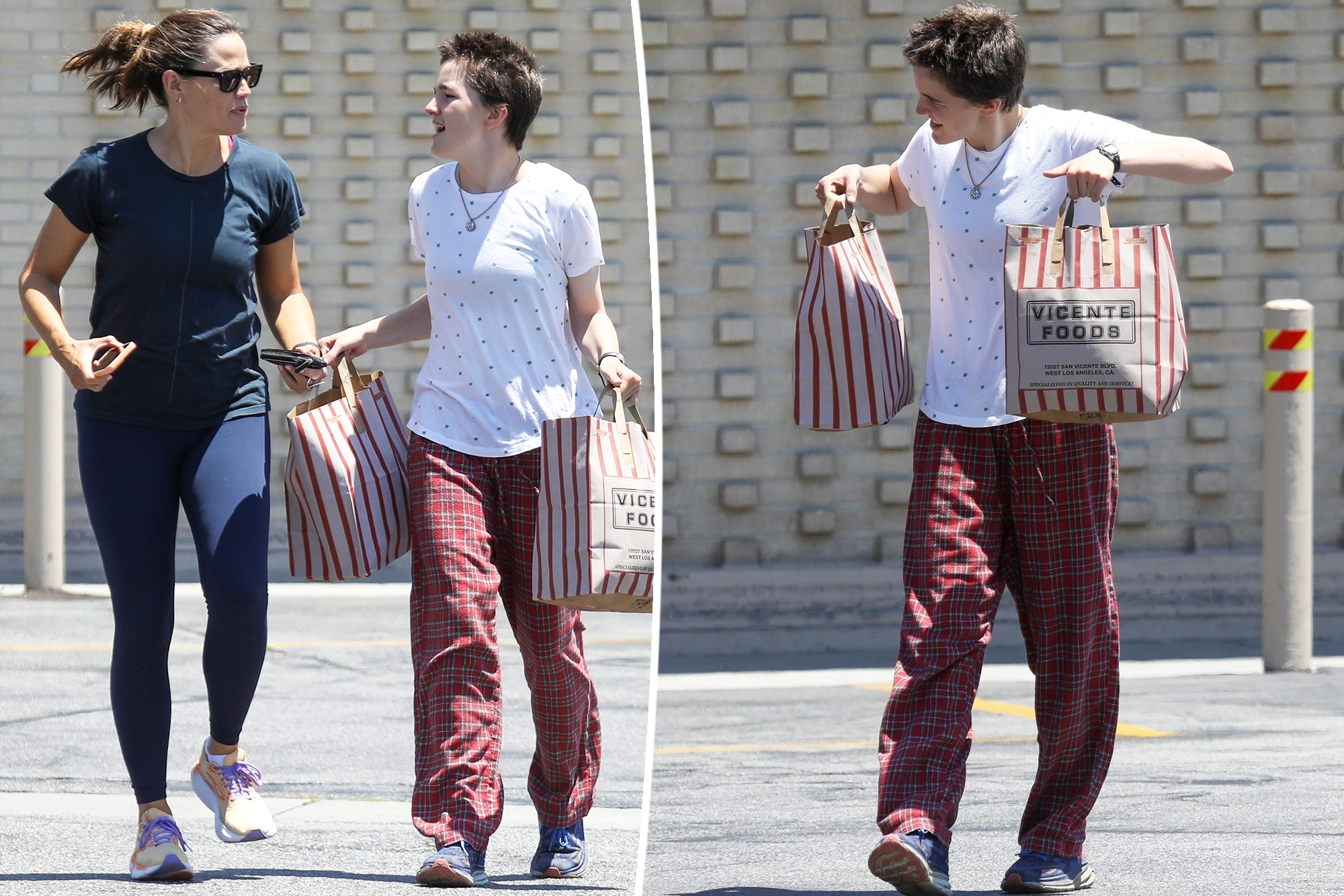 Seraphina Affleck, 15, Rocks Pajama Pants in Style While Grocery Shopping with Mom Jennifer Garner!