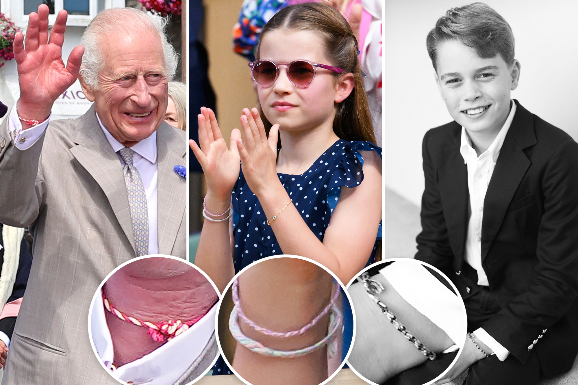 Royal Friendship Bracelets: Prince George, Princess Charlotte, and King Charles III's Matching Style Statement!