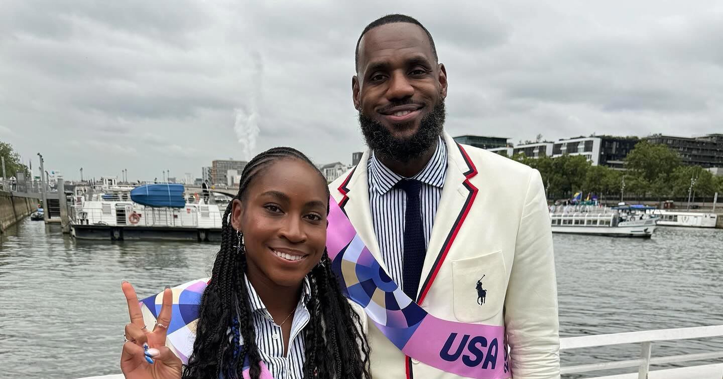 LeBron James and Coco Gauff Shine as Team USA Flag Bearers at 2024 Paris Olympics