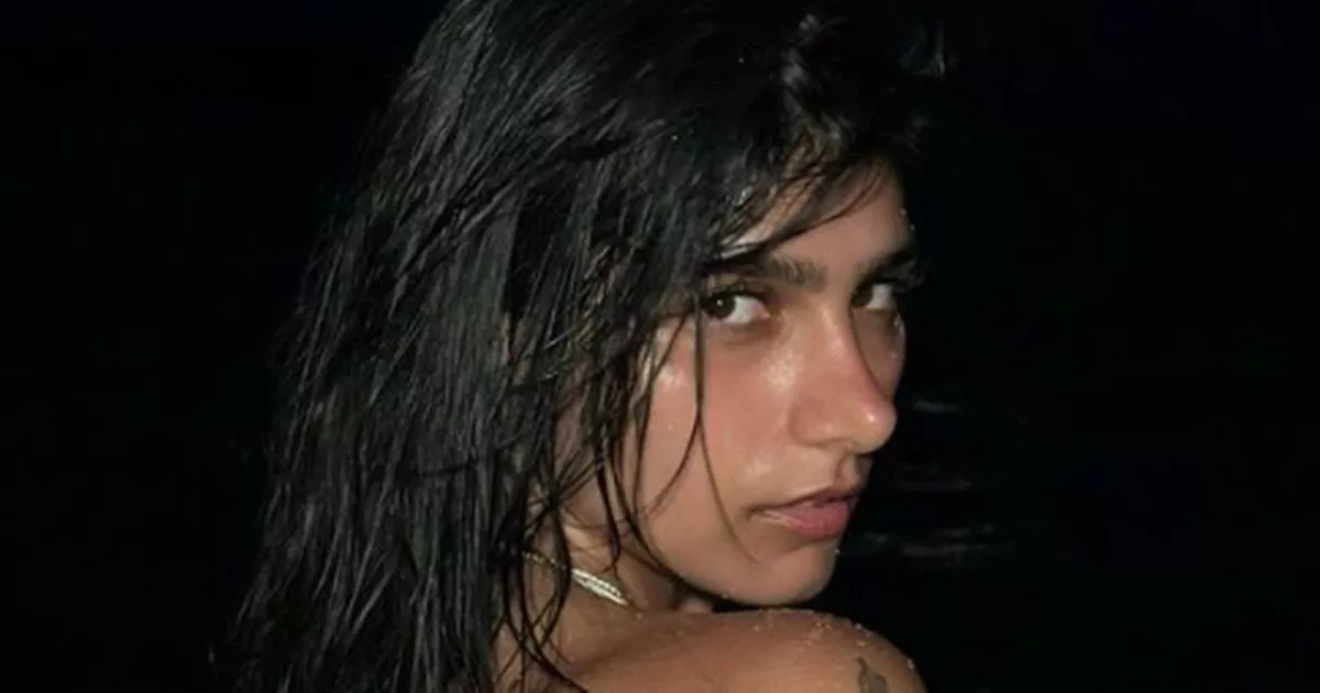 Mia Khalifa's Sensational Moonlit Beach Shoot: Bikini Clad and Glowing