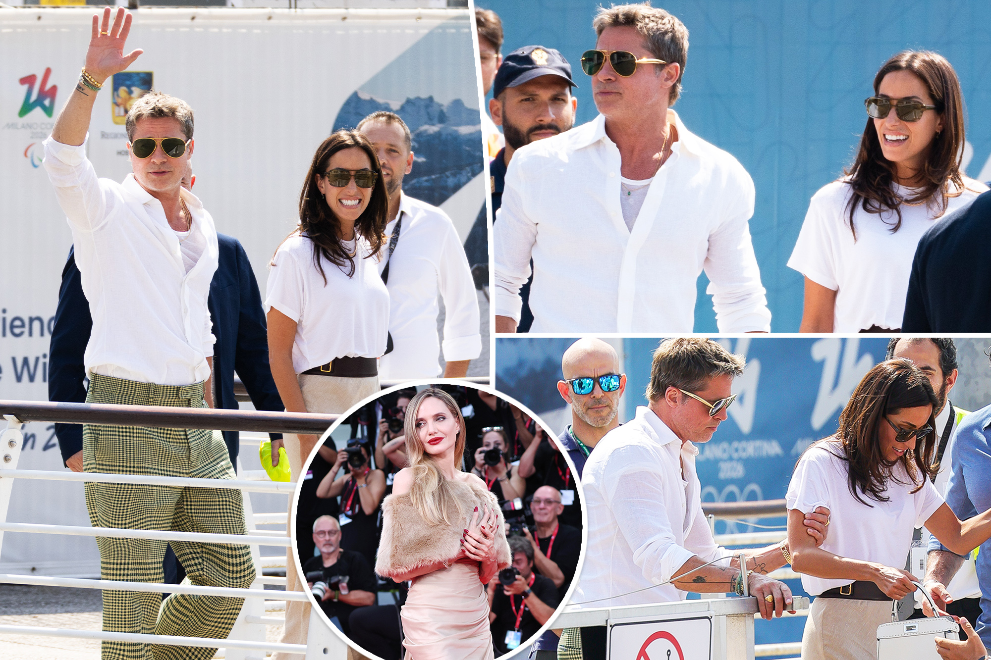 Brad Pitt and Ines de Ramon's Romantic Arrival in Venice Sparks Excitement