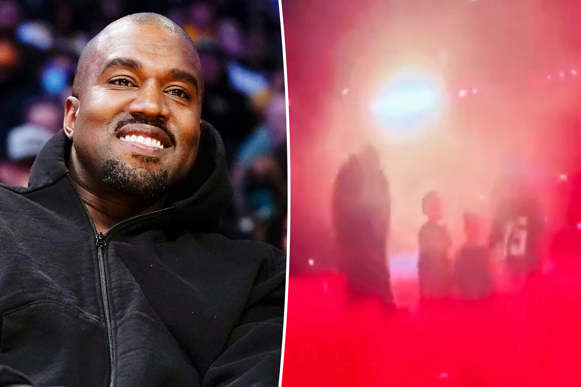 Kanye West's Kids Join Him On Stage for Epic Performance in China