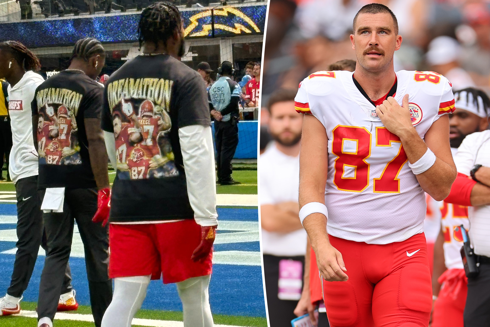 Chiefs Players Rally Behind Travis Kelce with Custom T-Shirts