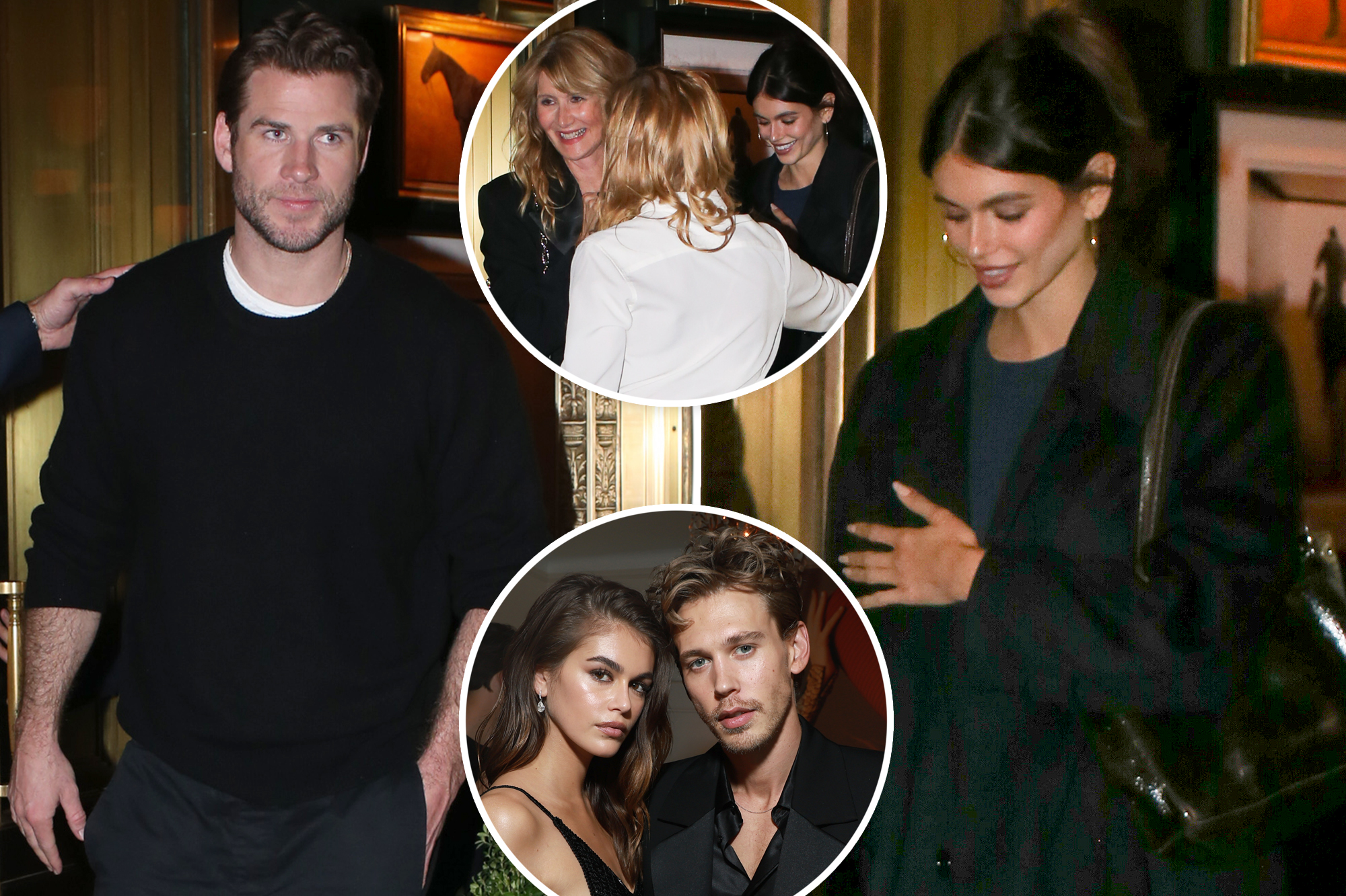 Exclusive Scoop: Kaia Gerber's Night Out with Liam Hemsworth and Laura Dern Sparks Buzz in NYC