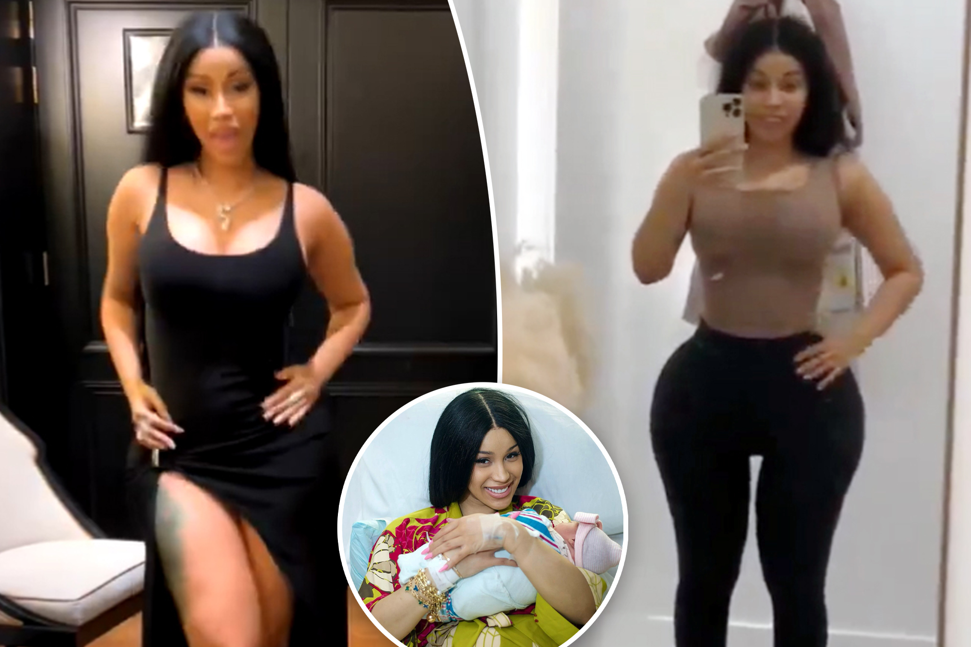 Cardi B Claps Back at Plastic Surgery Rumors Post-Baby: Fans Need to Chill!