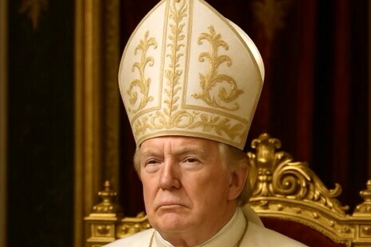 Trump Sparks Outrage with AI Image of Himself as Pope